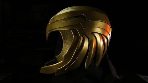 Wonder Woman Gold Eagle Helmet - Left Profile
