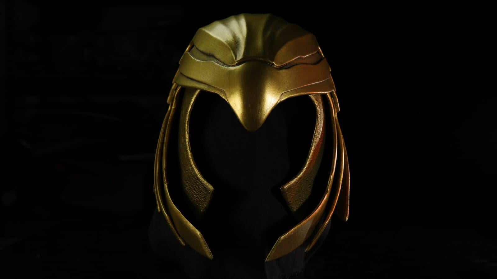 Wonder Woman Gold Eagle Helmet - Front View
