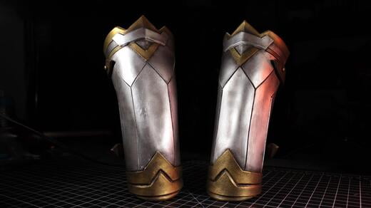 Wonder Woman Vambraces (Bracers) from WW1984 - EVA Foam Pattern