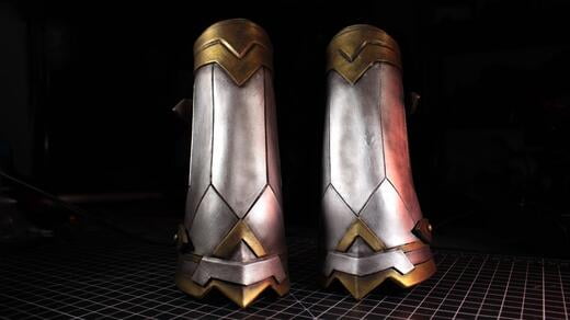 Wonder Woman Vambraces (Bracers) from WW1984 - EVA Foam Pattern